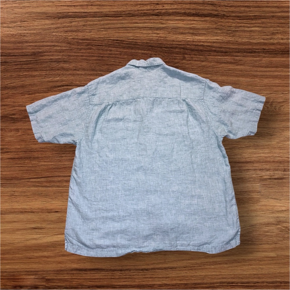 Tommy Bahama Relax Blue Linen‎ Short Sleeve Casual Button Front Shirt Mens XL/TG - Picture 2 of 6